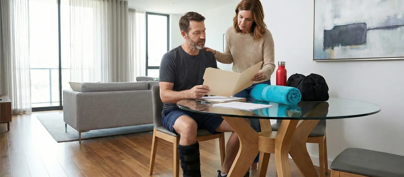 Ropa cómoda adecuada para evaluación kinésica en KinesicWork